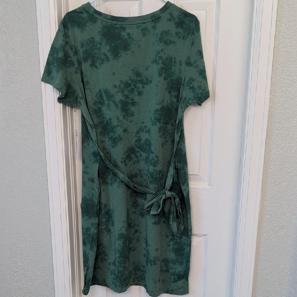 Pact Sage Green Tie Dye Dress - Picture 4 of 12